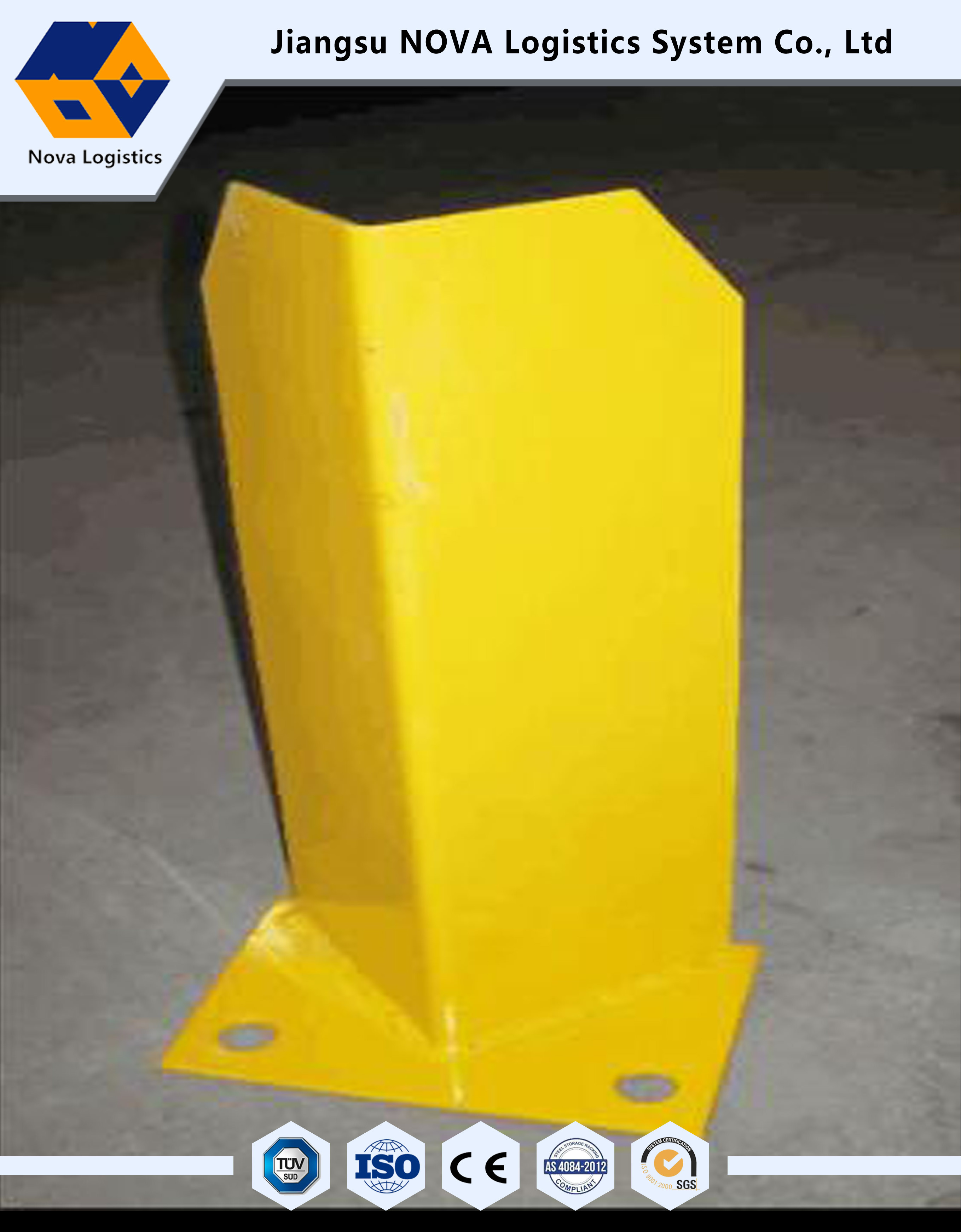 Sarı Raf Yedek Parçaları Konsol Depolama Rafları için Özelleştirilmiş Metal Çelik Mesaj Koruyucuları